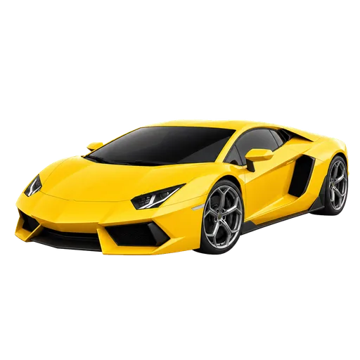 3D Lamborghini sports car icon with estimated US market price