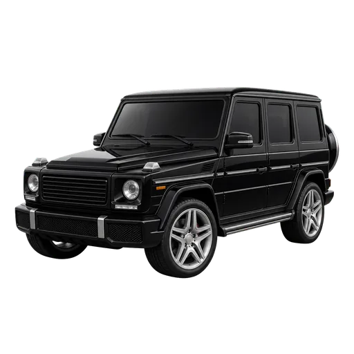 3D Mercedes G-Class SUV icon with estimated US market price